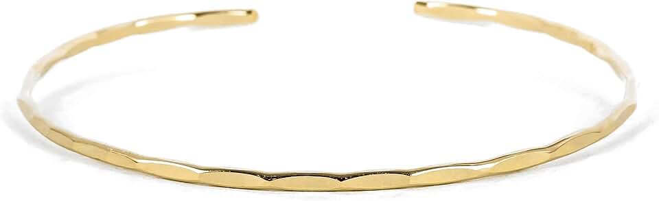 Thin Hammered Cuff