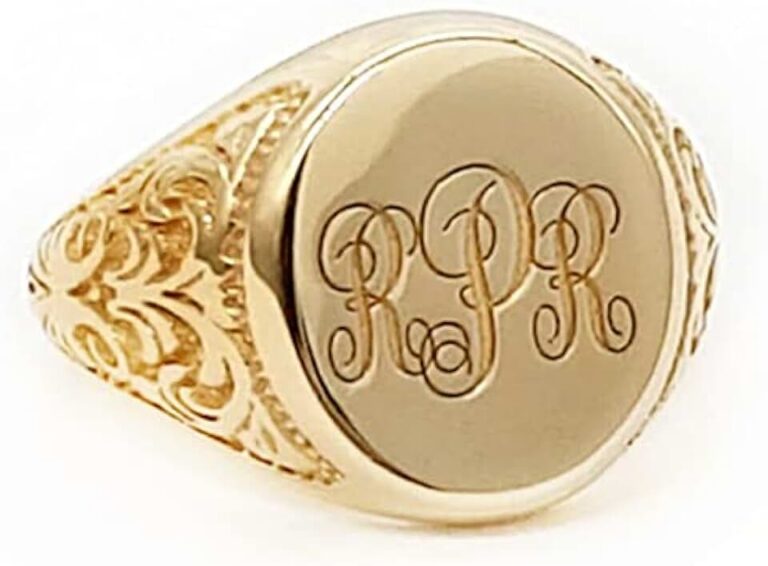 Unisex Oval Custom Signet Ring