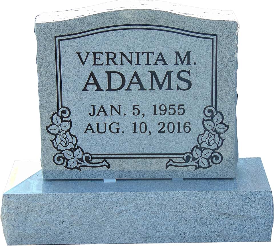 Upright Granite Headstone