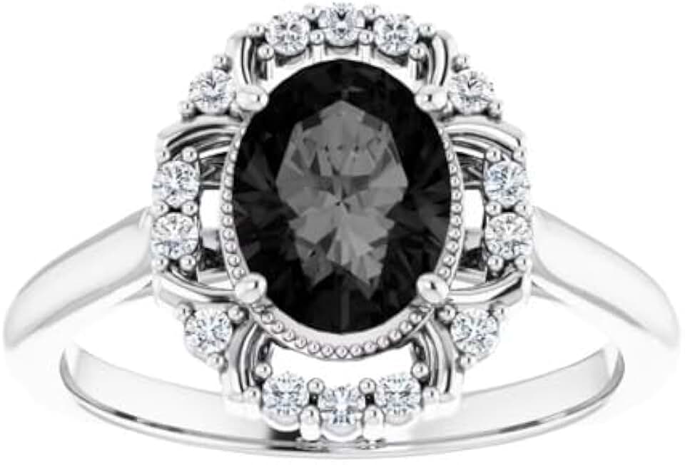 Vintage Black Diamond Ring