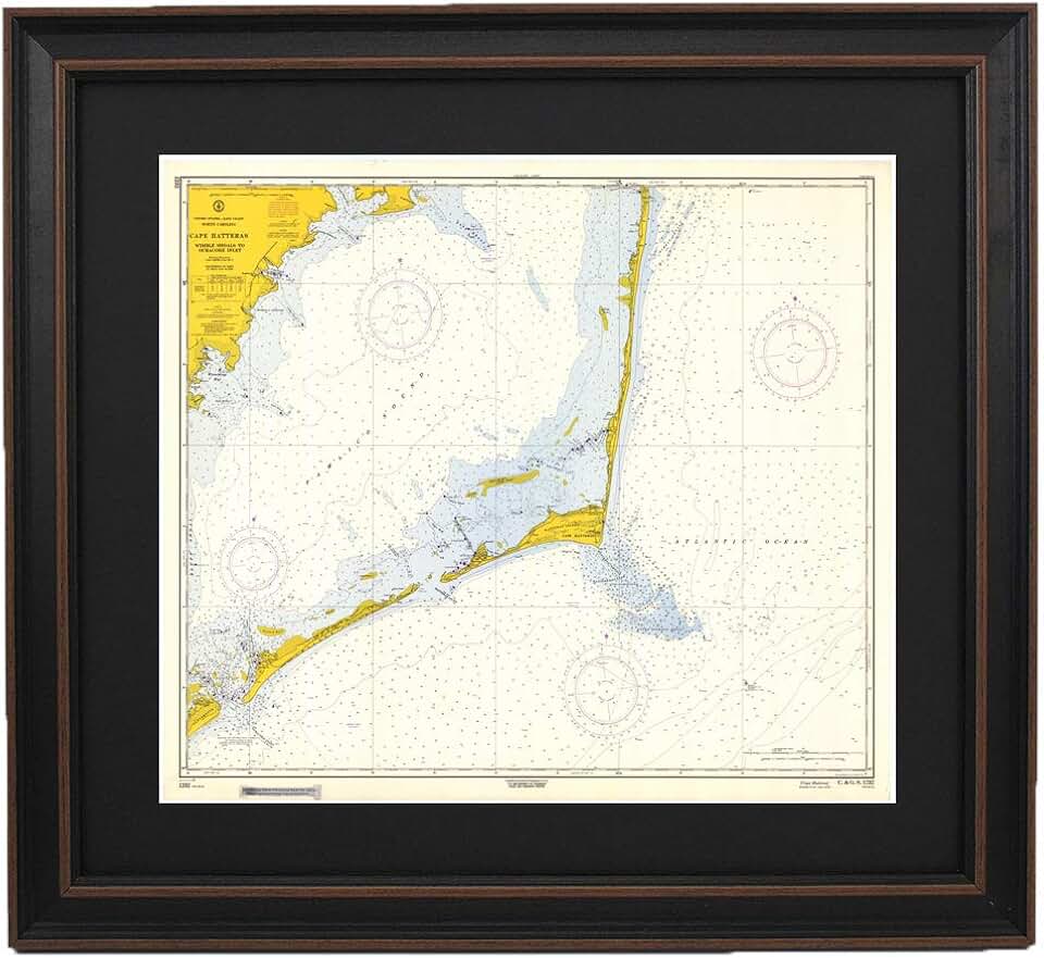 Vintage Outer Banks Map