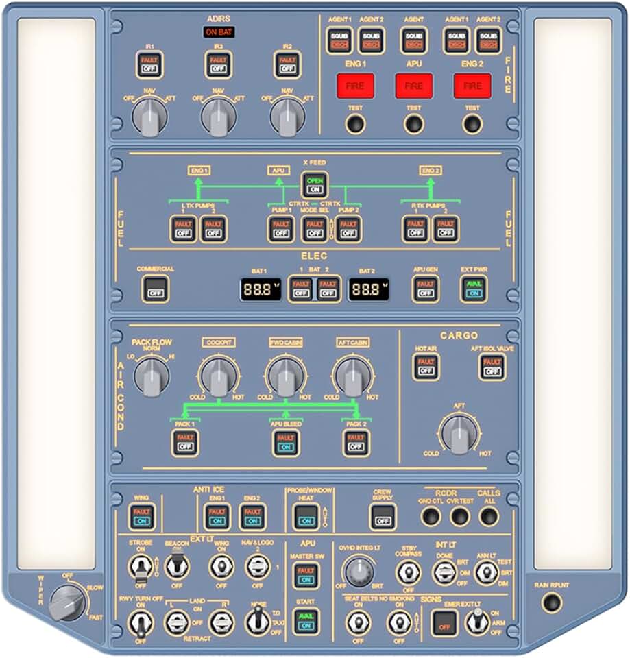 WINGFLEXSIM A320 Overhead Panel