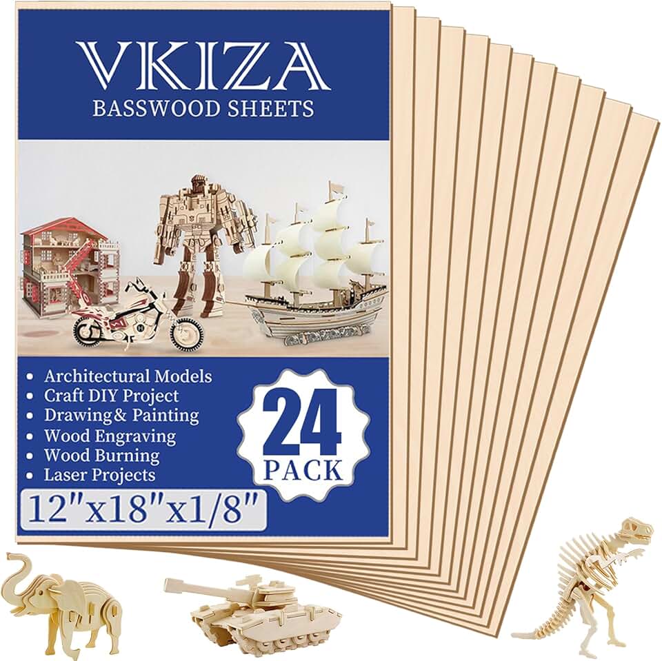 Basswood Sheets for Crafts