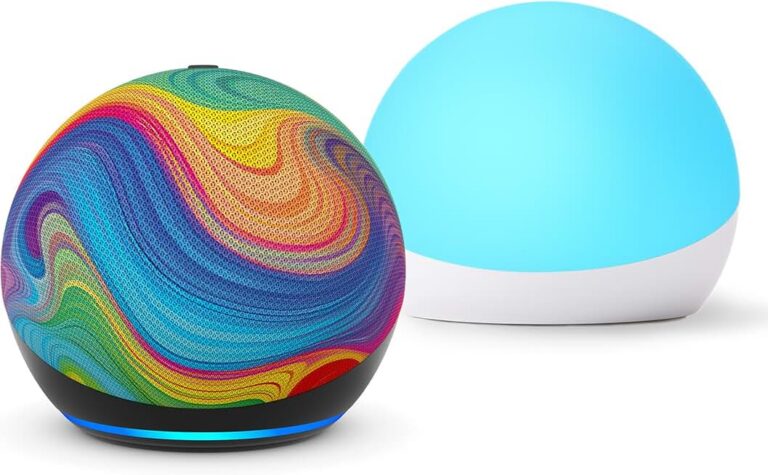 Echo Dot Kids Rainbow Swirl