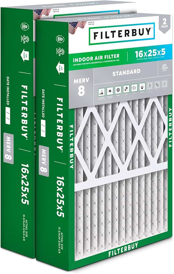 Filterbuy 16x25x5 Air Filter