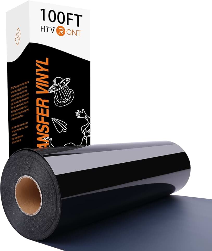 HTVRONT Black HTV Vinyl