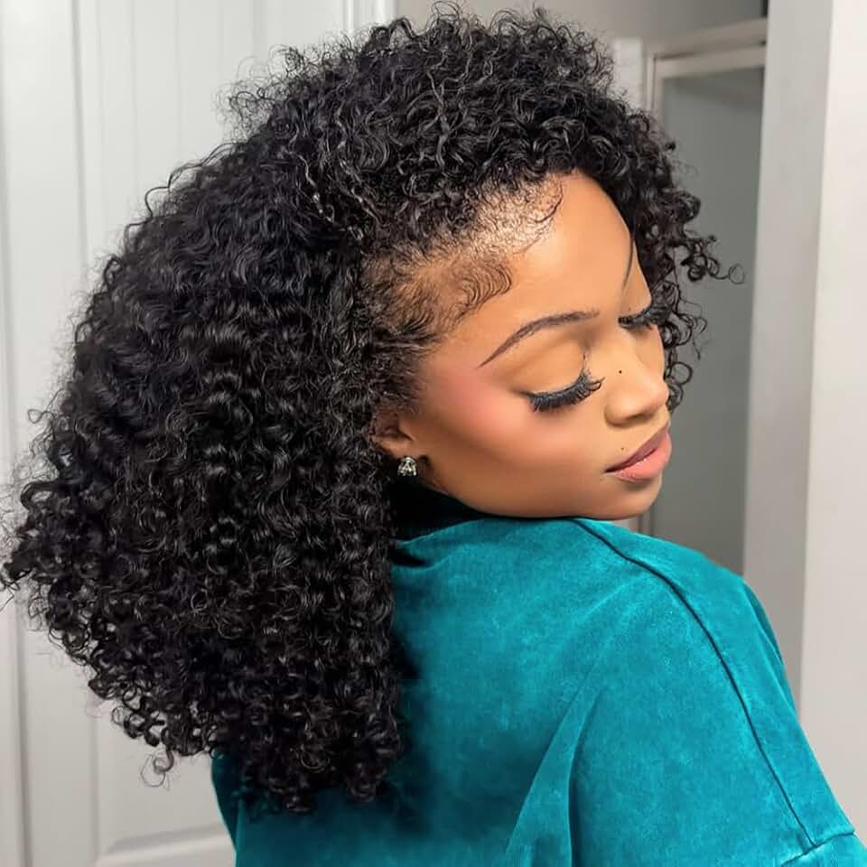 Kinky Curly Half Wig