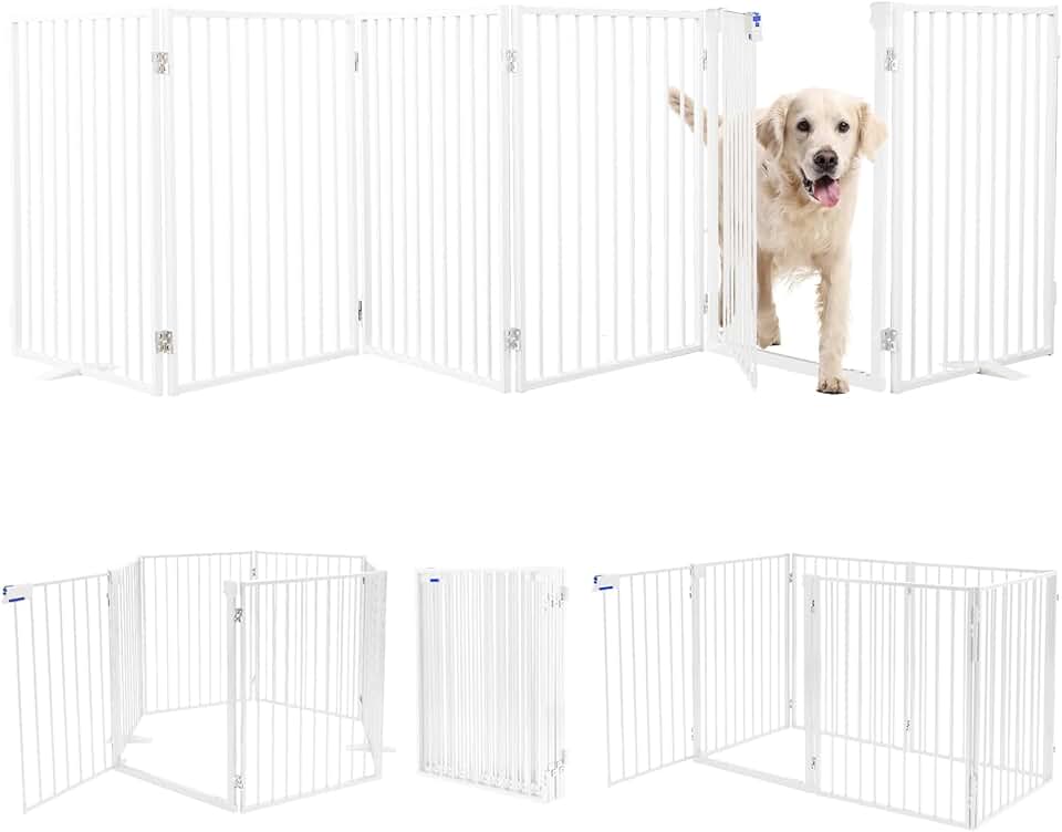 Metal Freestanding Dog Gate