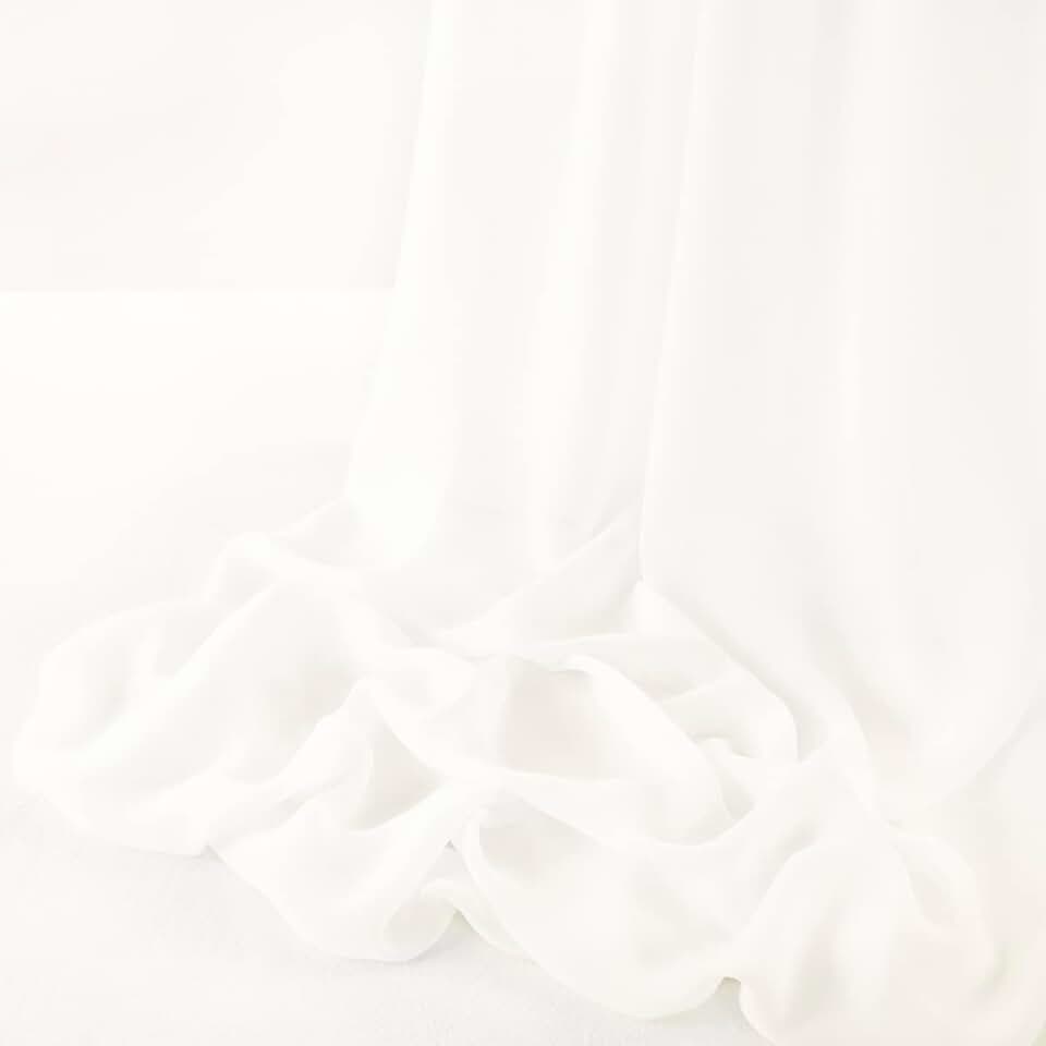 MLMW Ivory Chiffon Fabric