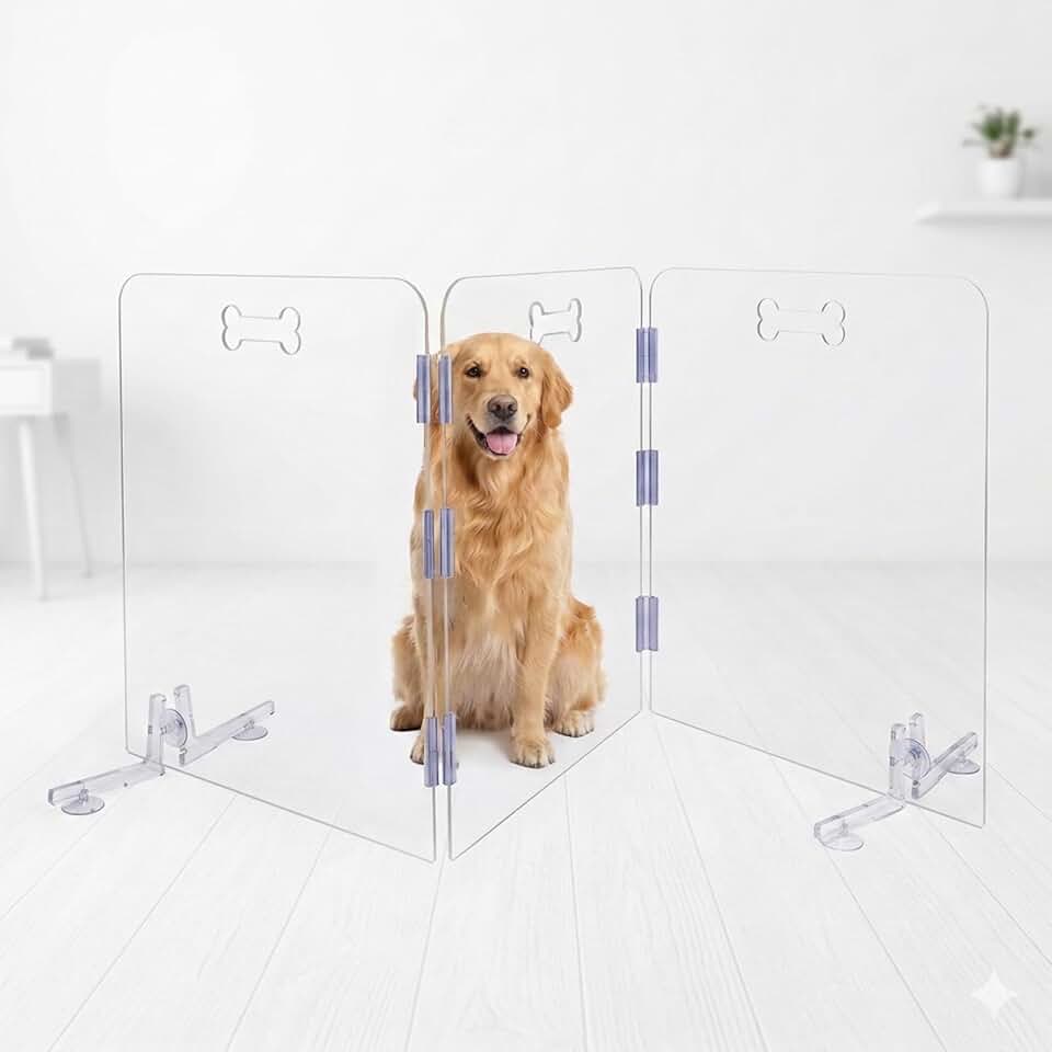 Clear Acrylic Dog Playpen