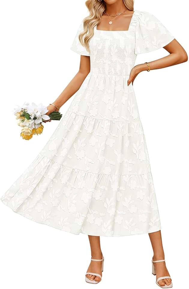 ZESICA Boho Midi Dress
